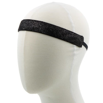 Haarband glitter velours zwart