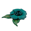 Haarbloem leer Urban Hippies aqua
