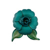 Haarbloem leer Urban Hippies aqua