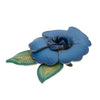 Haarbloem leer Urban Hippies blauw