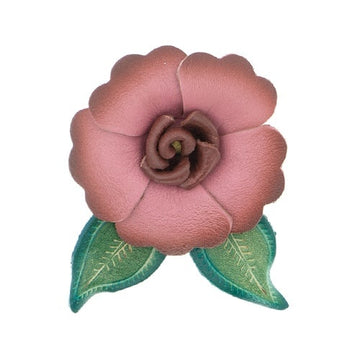 Haarbloem leer Urban Hippies licht roze