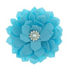 Haarbloem parel mintgroen/blauw