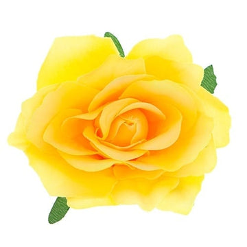 Haarbloem roos L kleur geel