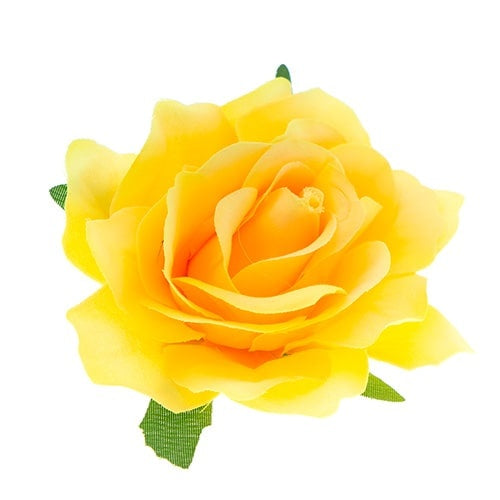 Haarbloem roos L kleur geel
