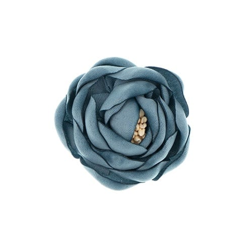 Haarbloem satijn klein blauw