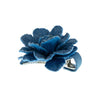 Haarbloem spijkerstof blauw