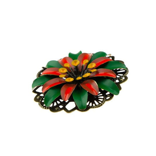 Haarbloem Urban Hippies oranje groen