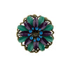 Haarbloem Urban Hippies paars blauw
