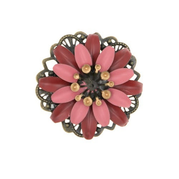 Haarbloem Urban Hippies roze rood