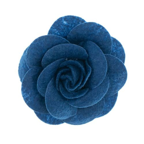 Haarbloem vilt Urban Hippies donkerblauw
