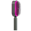 Haarborstel zelfreinigend roze