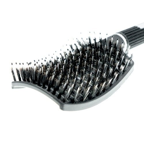 Haarborstel zwart nylon zwijnenhaar