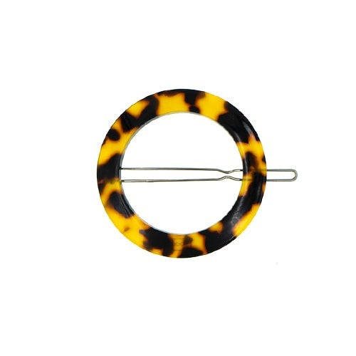 Haarclip cirkel kleur marmer
