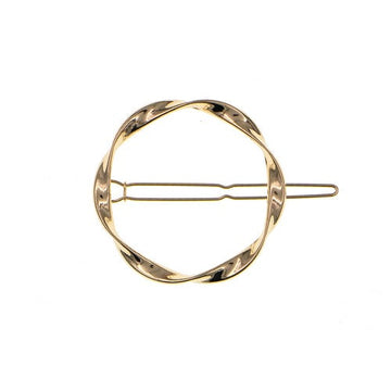 Haarclip goudkleurig krans
