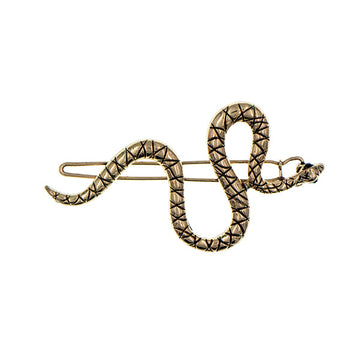 Haarclip goudkleurig slang