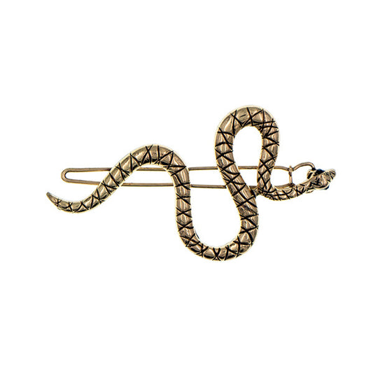 Haarclip goudkleurig slang