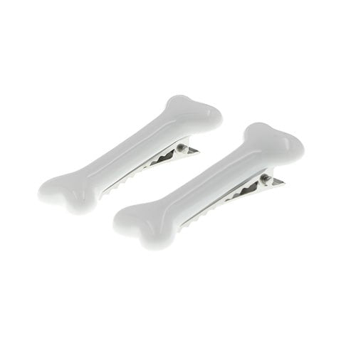 Haarclip Halloween bone 2 stuks
