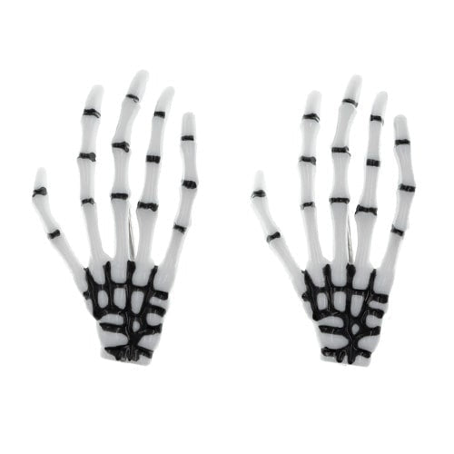 Haarclip Halloween handbone 2 stuks