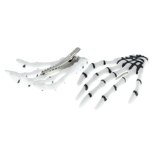 Haarclip Halloween handbone 2 stuks