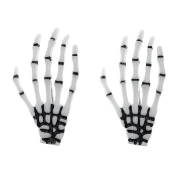 Haarclip Halloween handbone 2 stuks