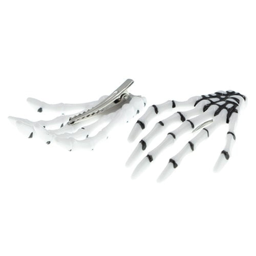 Haarclip Halloween handbone 2 stuks