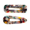 Haarclip kleur confetti 2 stuks