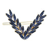 Haarclip lauwerkrans blauw