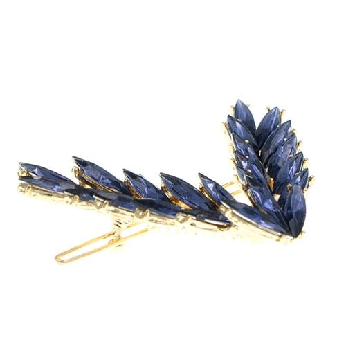 Haarclip lauwerkrans blauw