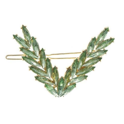 Haarclip lauwerkrans groen