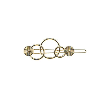 Haarclip luxe cirkels goudkleurig