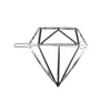 Haarclip luxe zilverkleurig diamant