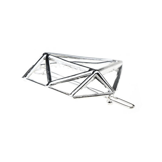 Haarclip luxe zilverkleurig diamant