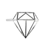 Haarclip luxe zilverkleurig diamant
