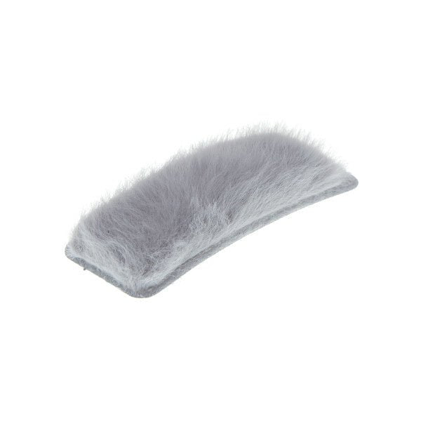 Haarclip rechthoekig soft grijs