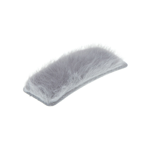 Haarclip rechthoekig soft grijs