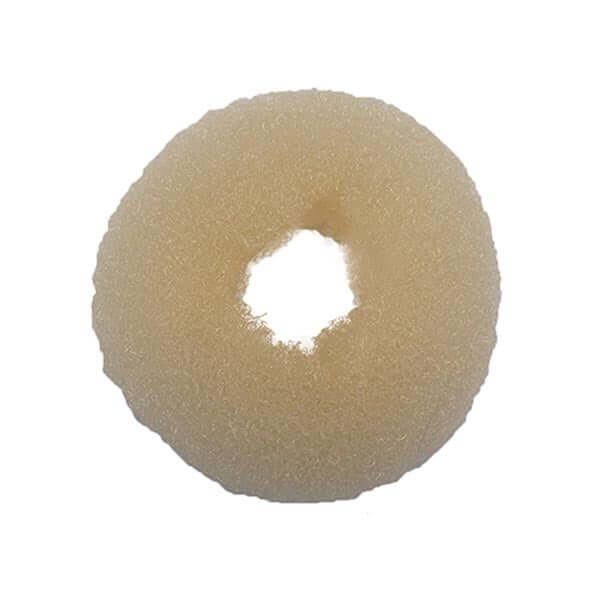Haardonut rond in de kleur blond per stuk