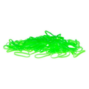Haarelastiejes 100 stuks neon groen