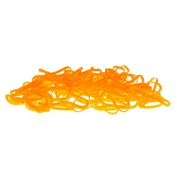 Haarelastiejes 100 stuks neon oranje
