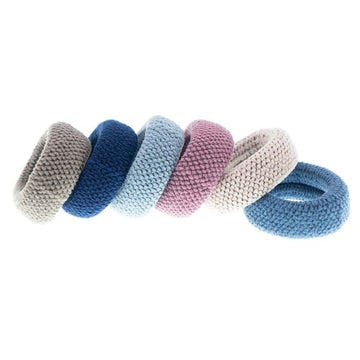 Haarelastiek donkere tinten breed 6 stuks