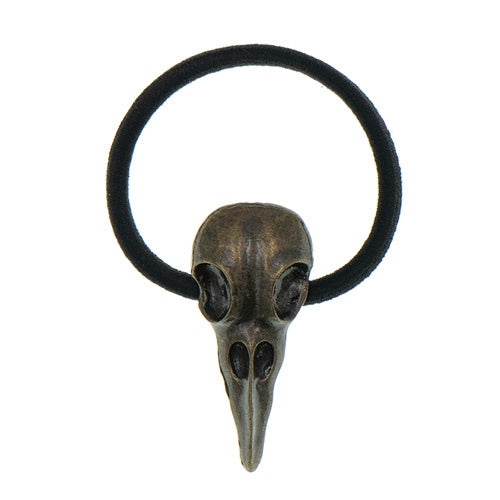 Haarelastiek skull bronskleurig
