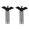 Haarkam Halloween vleermuis 2 stuks