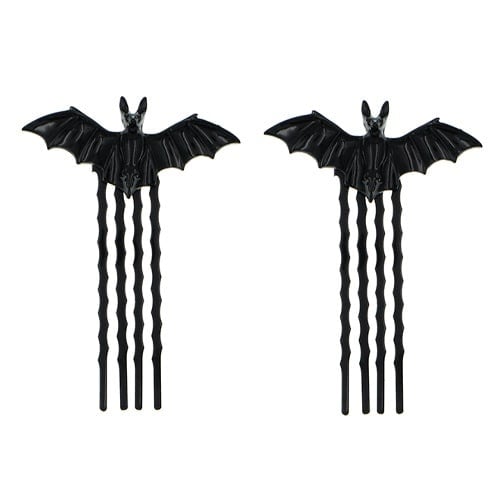 Haarkam Halloween vleermuis 2 stuks