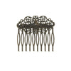 Haarkam vintage bronskleurig