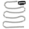 Haarketting arrow verticaal zilverkleurig