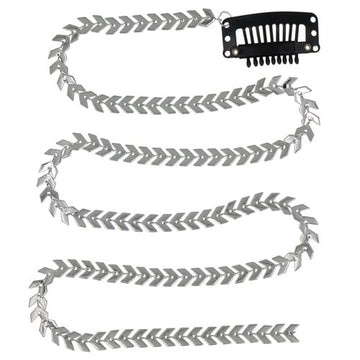Haarketting arrow verticaal zilverkleurig