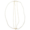 Haarketting goudkleurig strass steentjes vierkant