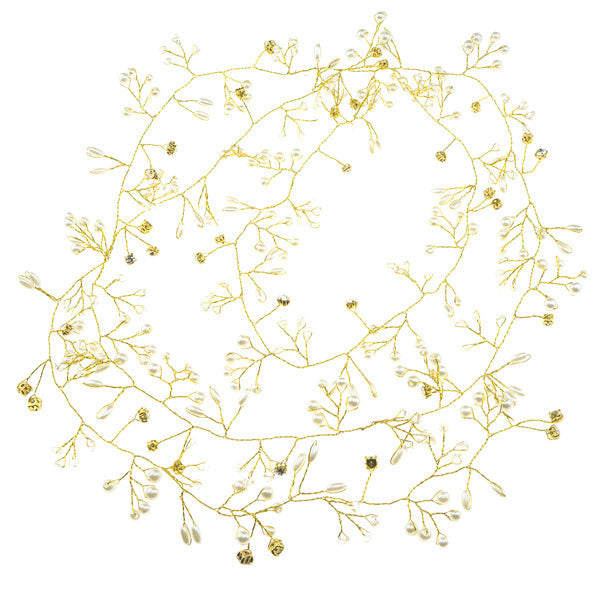 Haarketting goudkleurig XL