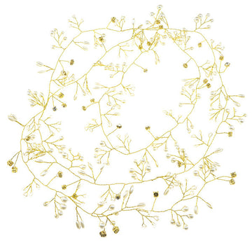 Haarketting goudkleurig XL