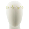 Haarketting met witte bloemen en lint