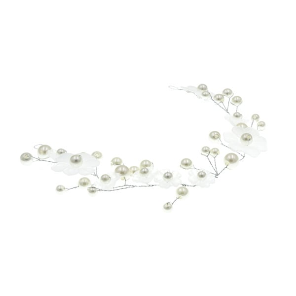Haarketting ornament speciaal bloemen transparant